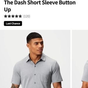Fabletics dash short sleeve button up